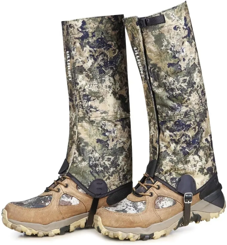 Hunting Gaiters, Ultra Waterproof Leg Gaiters, Adjustable & Durable Snow Boot Gaiters for Hiking, Hunting, and All-Weather Protection
