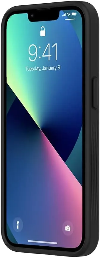 Incipio Organicore Case for iPhone 13 – Slim Protection, Drop-Resistant, Precision Fit, Eco-Friendly, Durable Plant-Based Materials, Wireless Charging Compatible – Charcoal