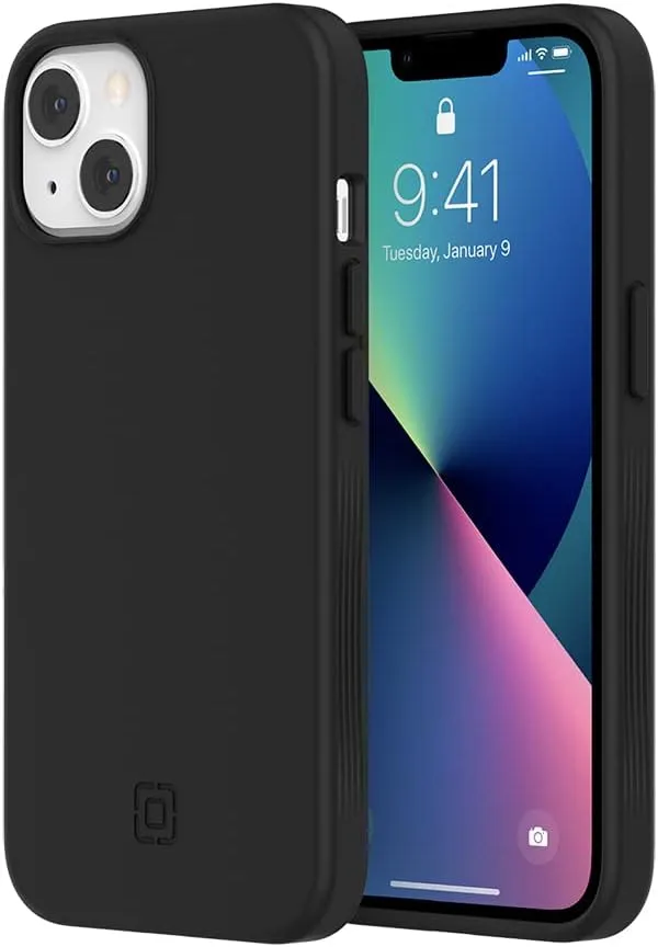 Incipio Organicore Case for iPhone 13 – Slim Protection, Drop-Resistant, Precision Fit, Eco-Friendly, Durable Plant-Based Materials, Wireless Charging Compatible – Charcoal