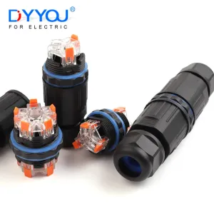 IP68 Waterproof Cable Connector Quick lever Terminal Adapter 2/3/4/5 Pin Electrical Wire Connector Outdoor garden LED lighting