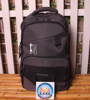 Iron Grey Waterproof Backpack Bag for School, College, Gym & Travel - Durable & Spacious (ZH-10)