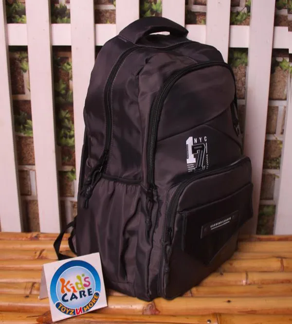 Iron Grey Waterproof Backpack Bag for School, College, Gym & Travel - Durable & Spacious (ZH-10)
