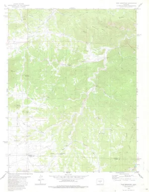 Iron Mountain CO topo map, 1:24000 Scale, 7.5 X 7.5 Minute, Historical, 1980, Updated 1982, 26.8 x 22.1 in