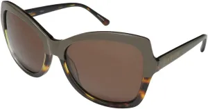Isaac Mizrahi 30216 Womens/Ladies Oversized Full-rim 100% UVA & UVB Lenses Sunglasses/Sun Glasses (55-16-130, Brown)