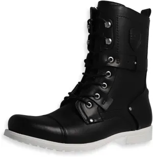 J75 Men's Deploy Light Weight | Mid-calf | Lace-up & Inside Zipper | Combat | Tactical | Army | Cap-toe Military Boots