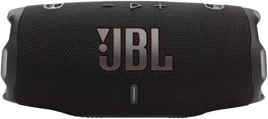 JBL Charge 6 Waterproof Portable Speaker Bundle with gSport Carbon Fiber Case (Black)