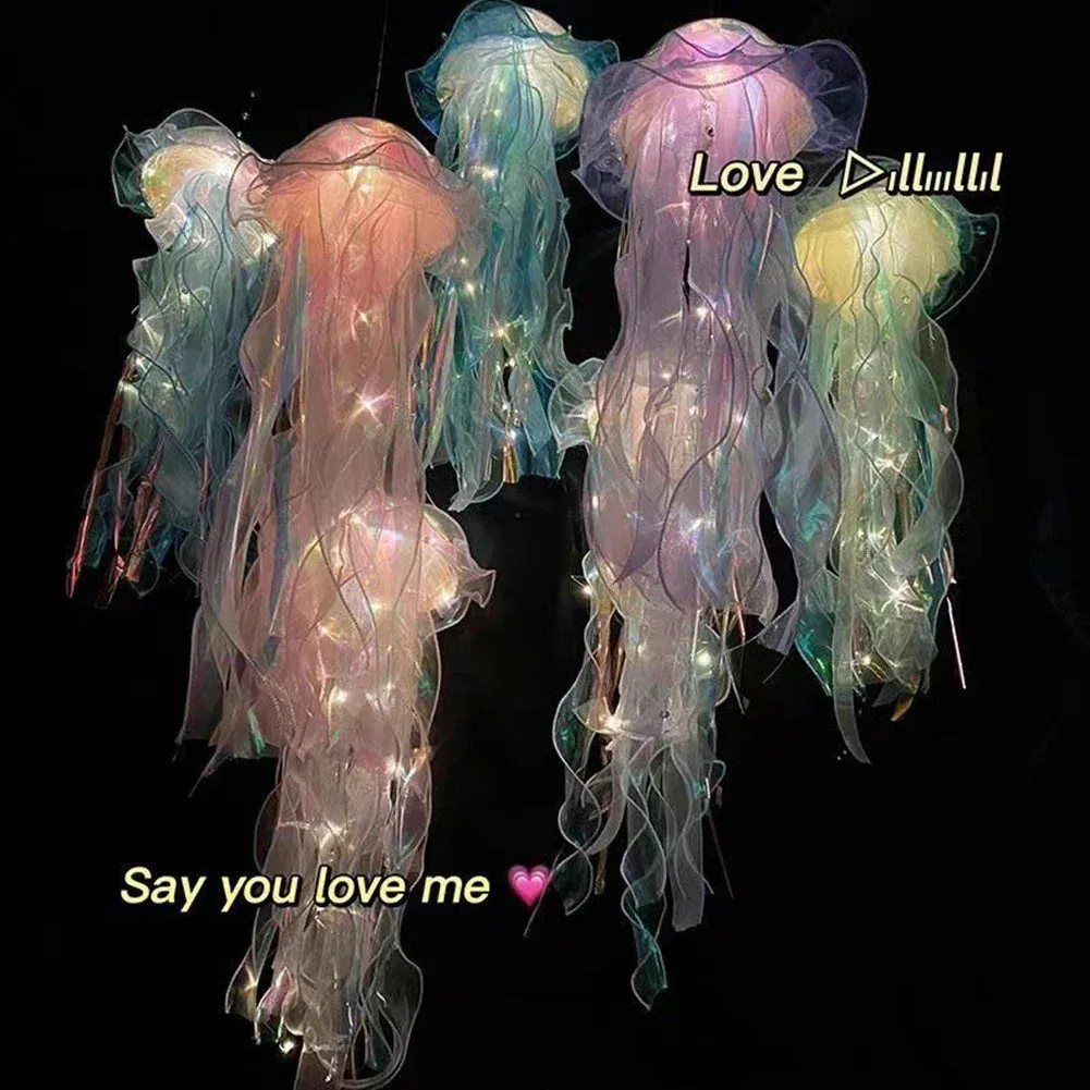 Jellyfish Lantern Under The Sea Colorful Lamp