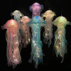 Jellyfish Lantern Under The Sea Colorful Lamp