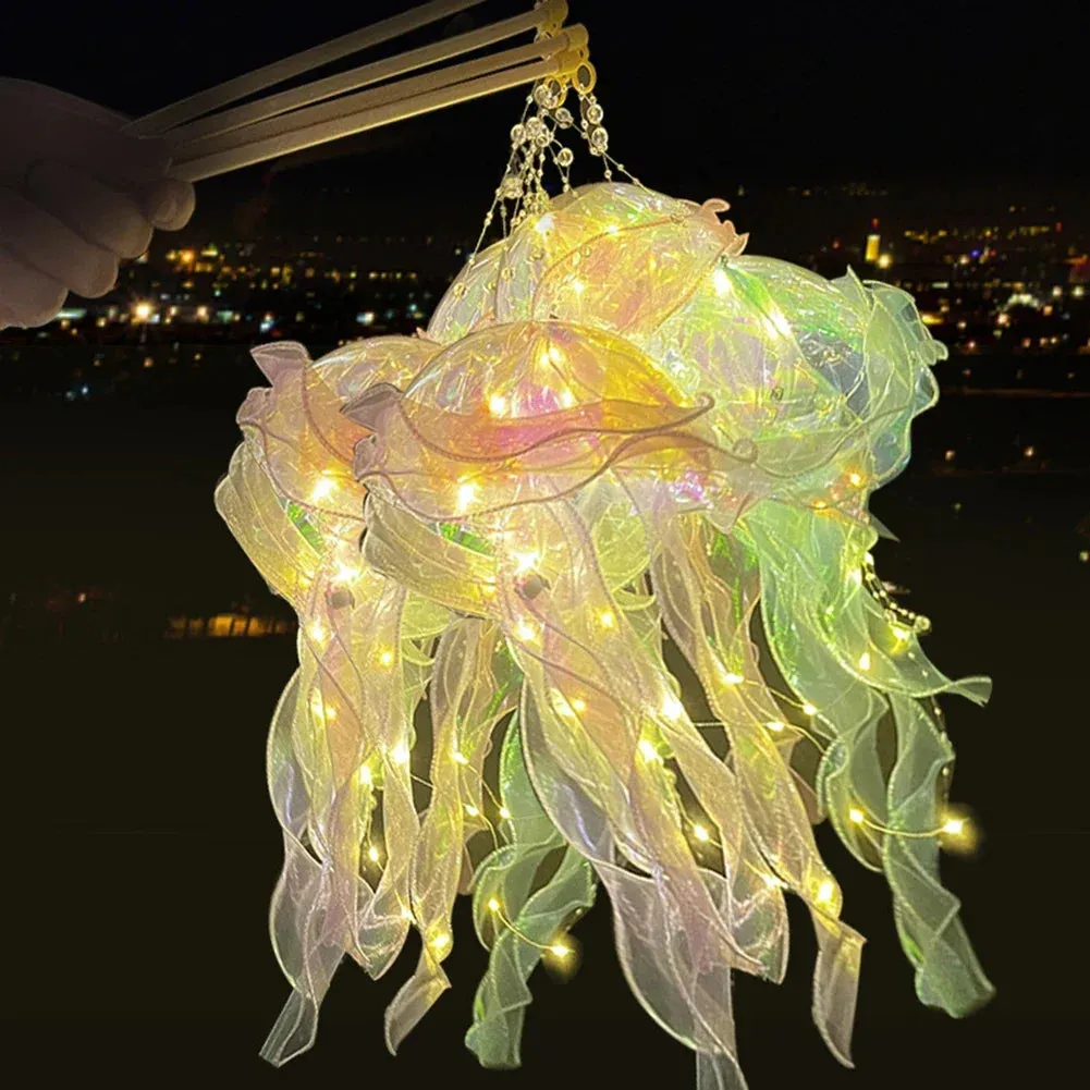 Jellyfish Lantern Under The Sea Colorful Lamp