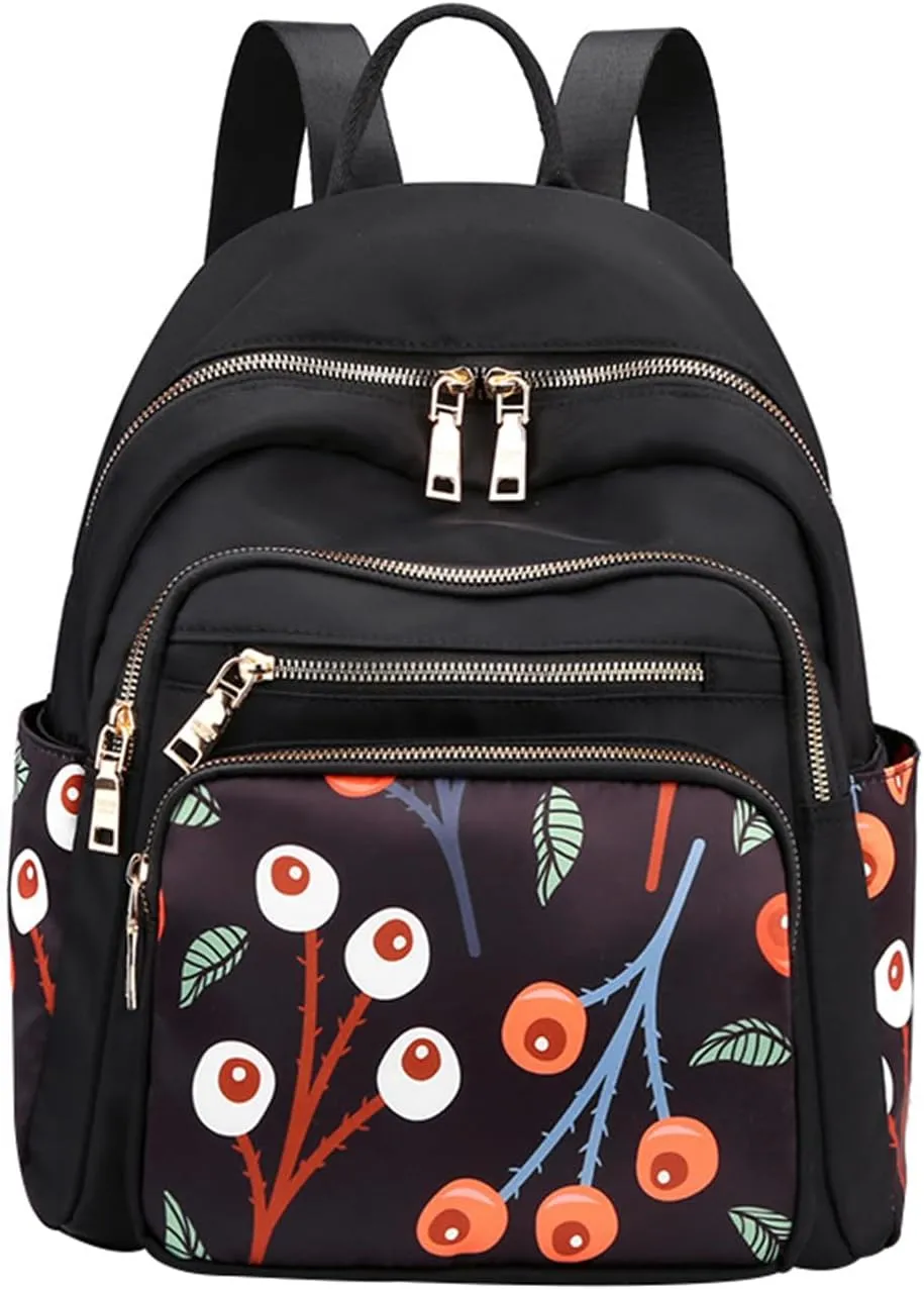 JiaYou Women Girls Leisure Backpack Floral pattern Daypack lightweight casual cosmetic Bag(Color C,16 Liters)