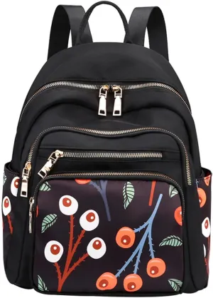 JiaYou Women Girls Leisure Backpack Floral pattern Daypack lightweight casual cosmetic Bag(Color C,16 Liters)
