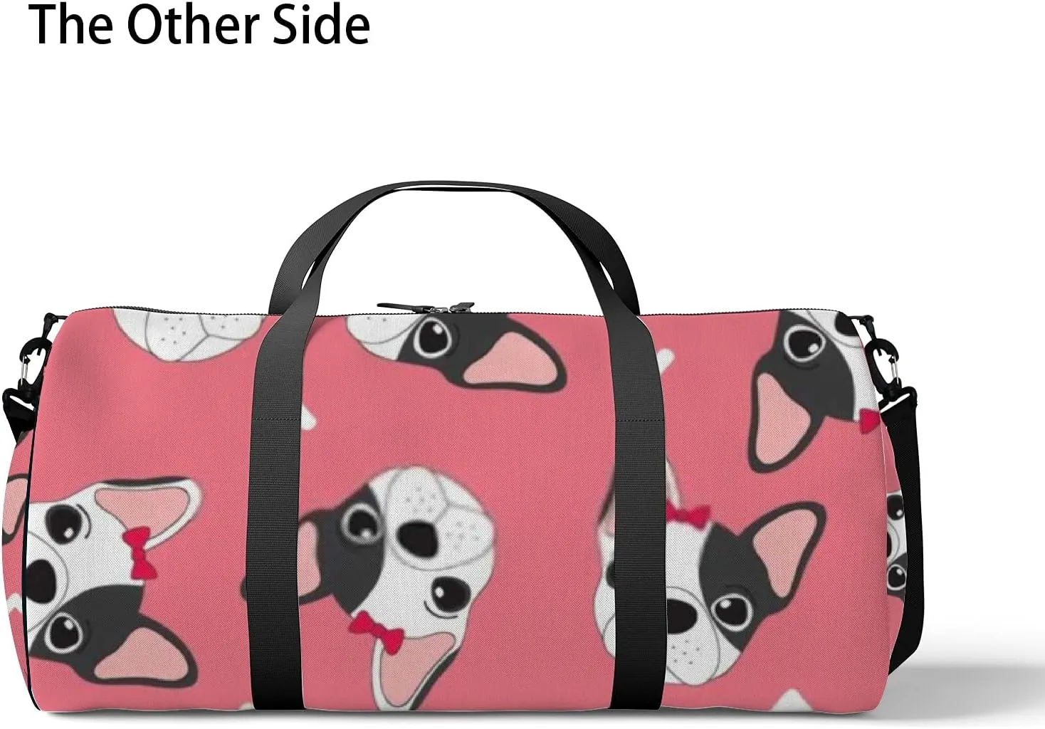 Kawaii Cartoon Animals Cute Dog Sports Bag Tote Bag Waterproof Gym Bag with Shoulder Strap Zipper 2 Side Pockets for Men and Women, Travel and Storage Shoulder Bag.