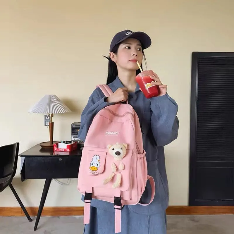 Kawaii Charm Backpack – Plush Edition