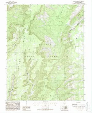 Keet Seel Ruin AZ topo map, 1:24000 Scale, 7.5 X 7.5 Minute, Historical, 1988, Updated 1988, 26.8 x 22 in
