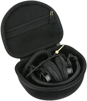khanka Hard Headphone Case replacement for Travel Bag for Audio-Technica ATH M50 M40X M50X M30x M50xMG Professional Studio Monitor Headphones Headset headphone (black1)