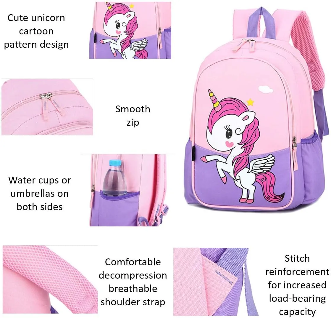 Kids Preschool Kindergarten Backpack Lightweight Cool Cute Cartoon Travel Backpack With Lunch Bag For Boys Girls