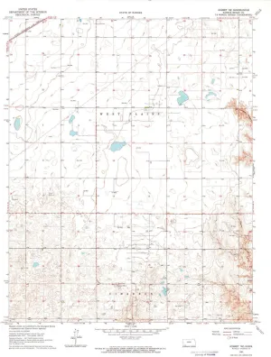 Kismet NE KS topo map, 1:24000 Scale, 7.5 X 7.5 Minute, Historical, 1963, Updated 1964, 27.04 x 21.08 in