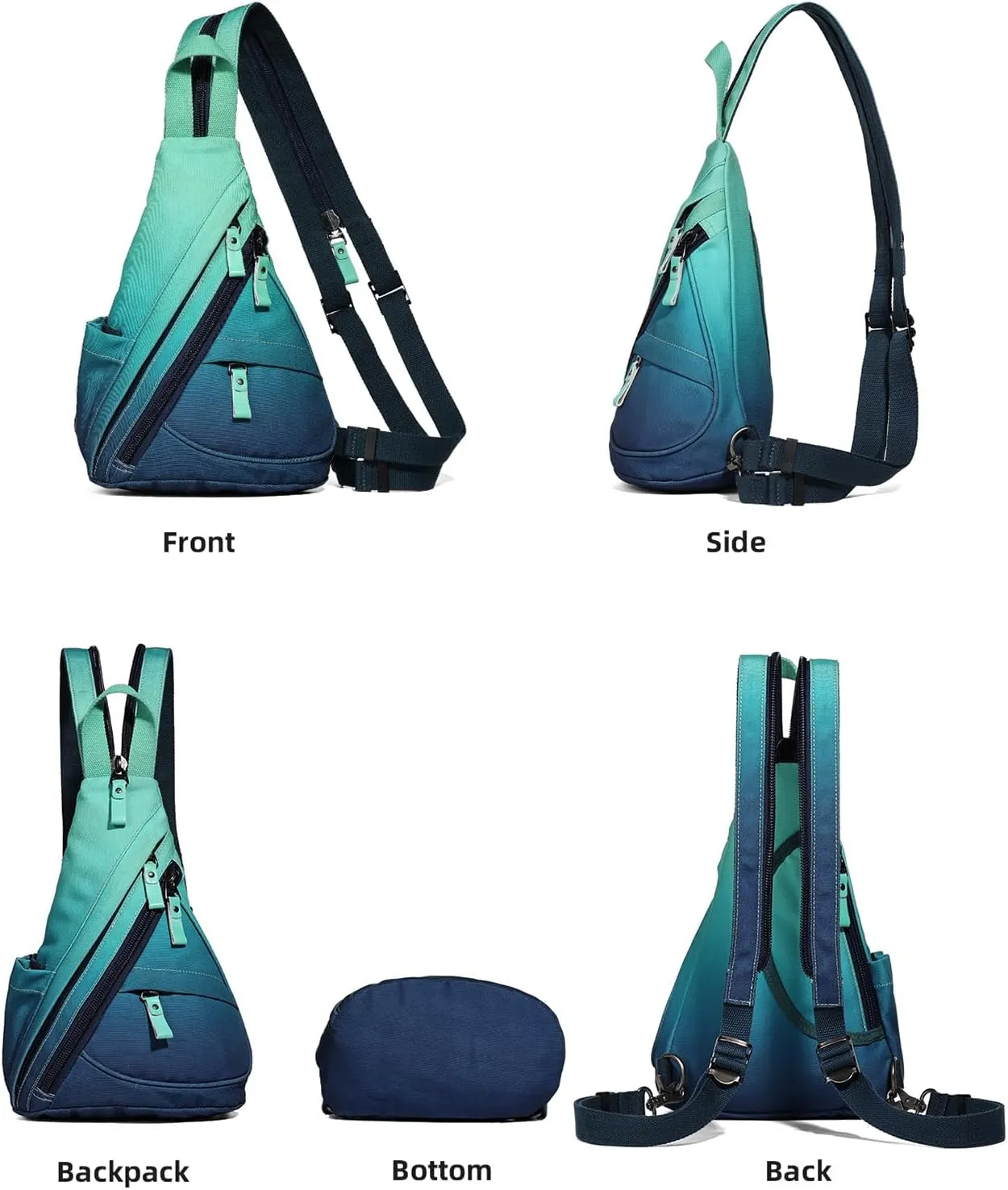 KL928 Sling Bag - Small Crossbody Backpack Shoulder Casual Daypack Rucksack for Men Women