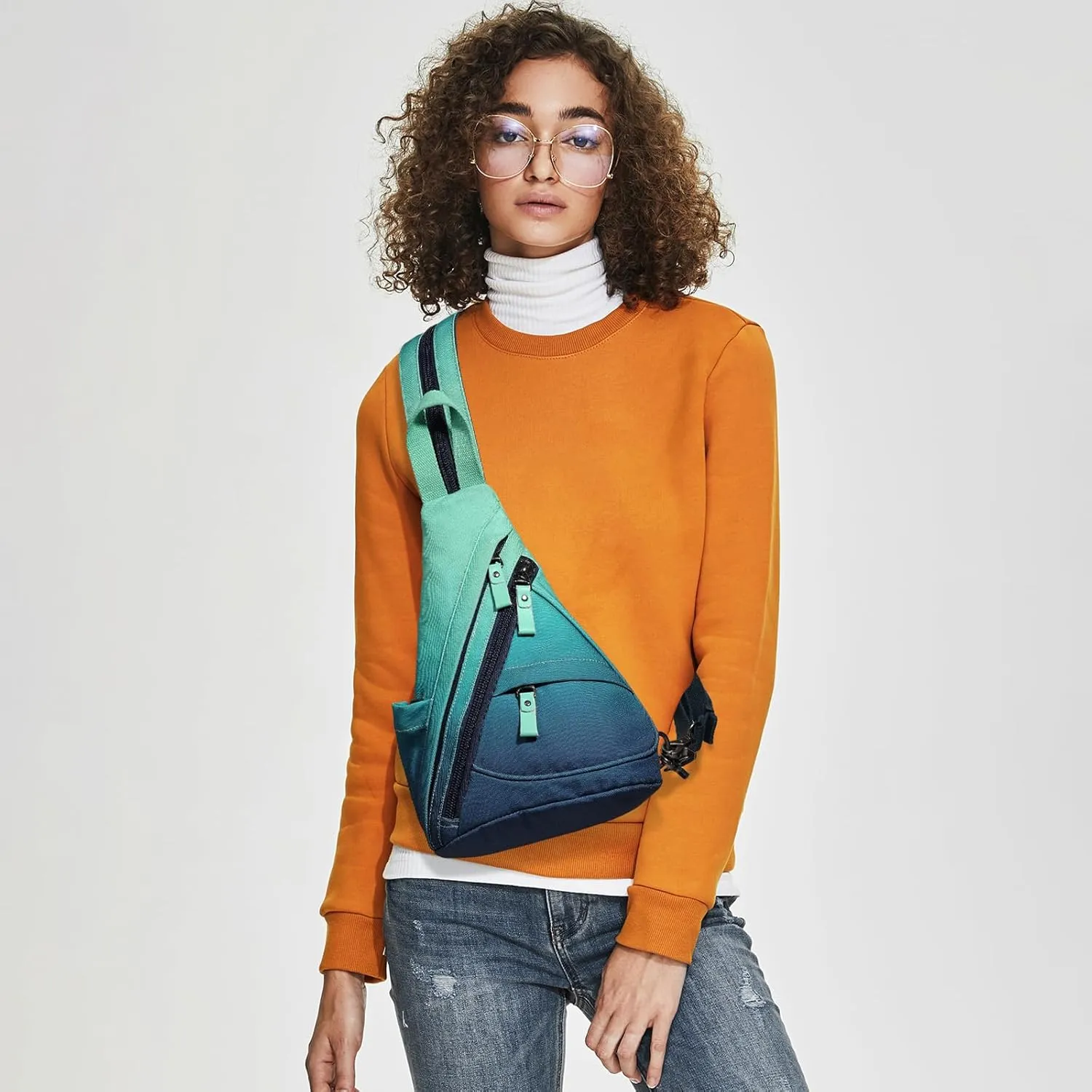 KL928 Sling Bag - Small Crossbody Backpack Shoulder Casual Daypack Rucksack for Men Women