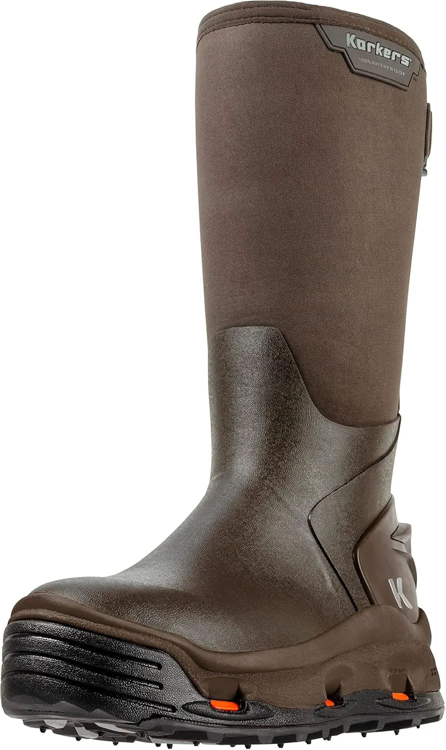 Korkers Men's Neo Arctic Rubber Boots - Includes Interchangeable All Terrain Sole