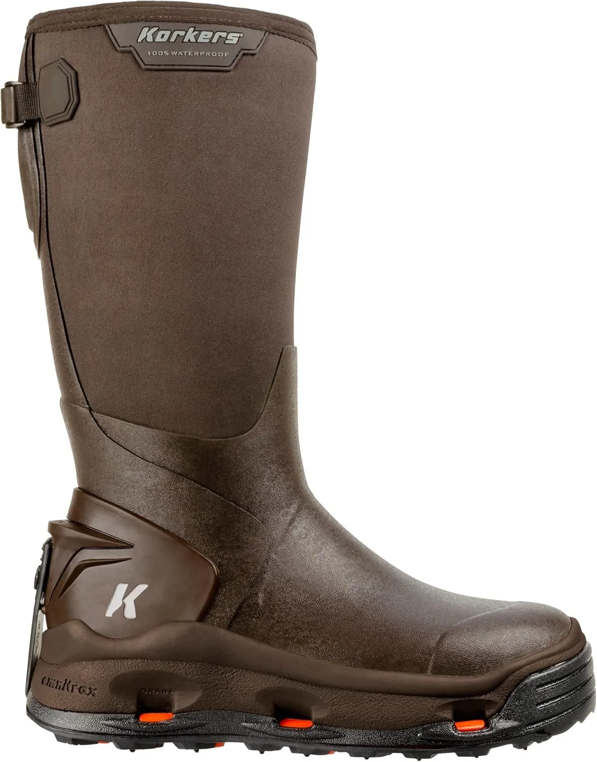 Korkers Men's Neo Arctic Rubber Boots - Includes Interchangeable All Terrain Sole
