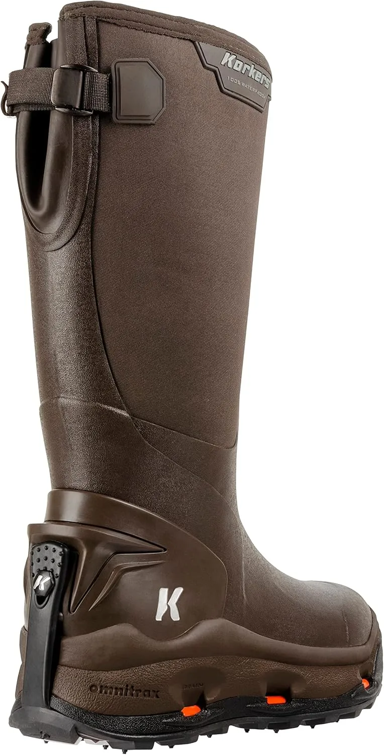 Korkers Men's Neo Arctic Rubber Boots - Includes Interchangeable All Terrain Sole