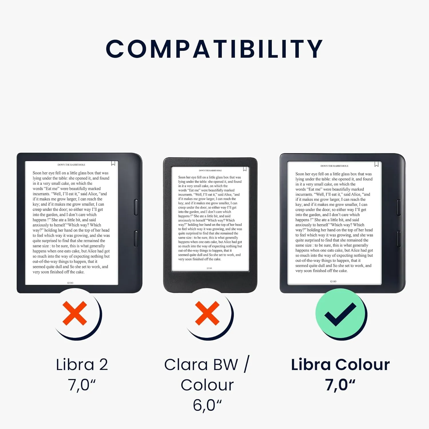 kwmobile Case Compatible with Kobo Libra Colour Case - PU Cover w/Strap - Good Story Yellow/Orange/Red