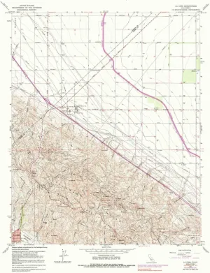 La CIMA CA topo map, 1:24000 Scale, 7.5 X 7.5 Minute, Historical, 1963, Updated 1991, 26.9 x 21.5 in