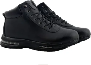 LABO Men's Hiking Boot Leather Air Heel 5812BLACK-9.5