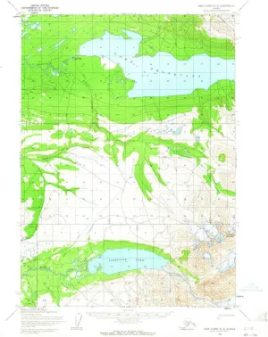 Lake Clark D 3 AK topo map, 1:63360 Scale, 15 X 15 Minute, Historical, 1954, Updated 1965, 20.9 x 17 in