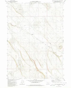 Lake on The Trail OR topo map, 1:24000 Scale, 7.5 X 7.5 Minute, Historical, 1980, Updated 1980, 26.8 x 21.9 in