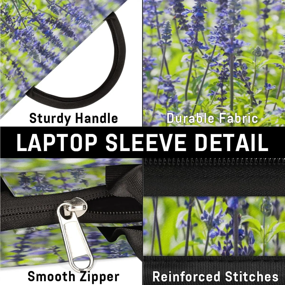 Laptop Sleeve Case for Women Men Laptop Bag Durable Travel Computer Carrying Bag with Handle Accessories Bags
