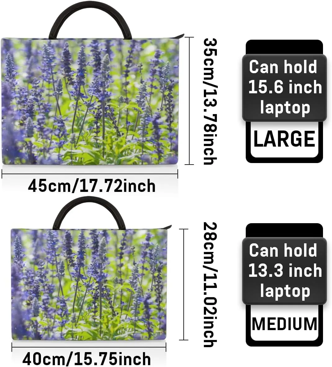 Laptop Sleeve Case for Women Men Laptop Bag Durable Travel Computer Carrying Bag with Handle Accessories Bags