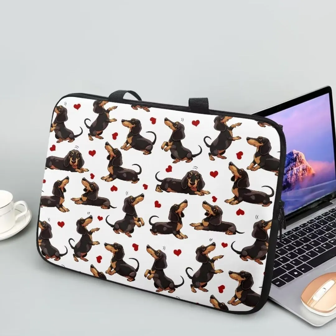Laptop Sleeve Case with Handle Black White Marble Notebook Case for Notebook Briefcase for Office,Travel,Business-12 inch