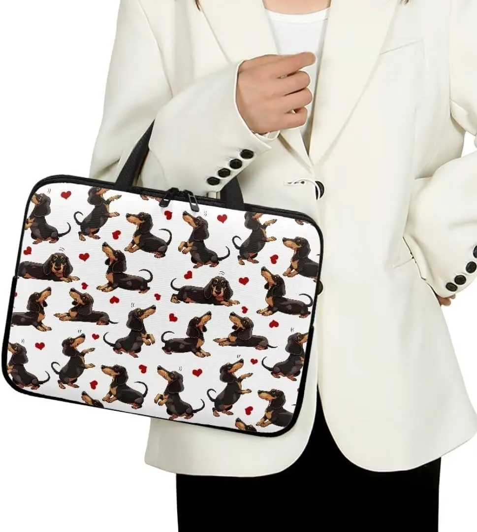 Laptop Sleeve Case with Handle Black White Marble Notebook Case for Notebook Briefcase for Office,Travel,Business-12 inch