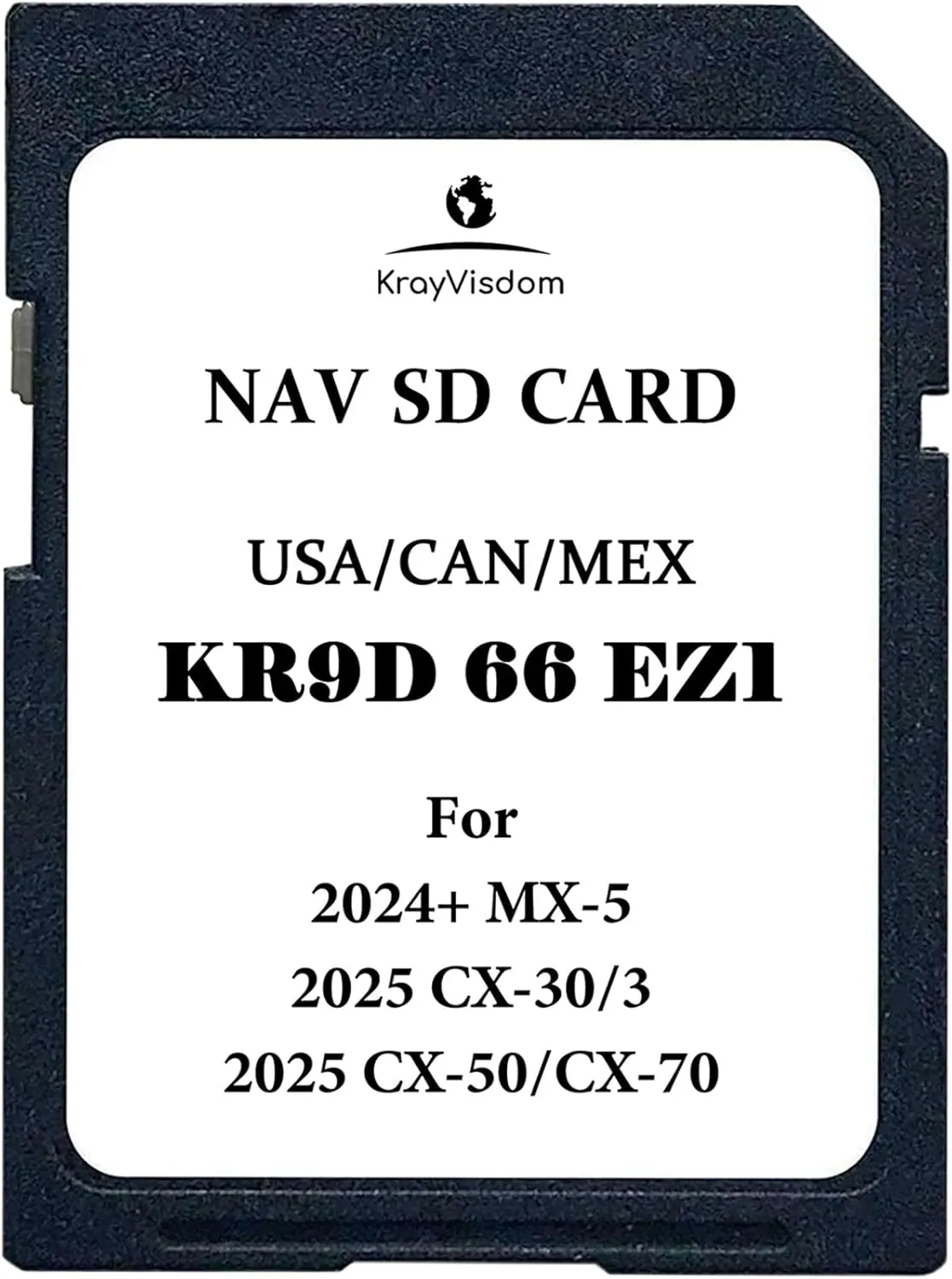 Latest Navigation SD Card | KR9D66EZ1 GPS Map SD Card | Compatible with 3/CX-30/CX-50/CX-70(2025), MX-5(2024 ) | Updated GPS USA/CAN/MEX Maps