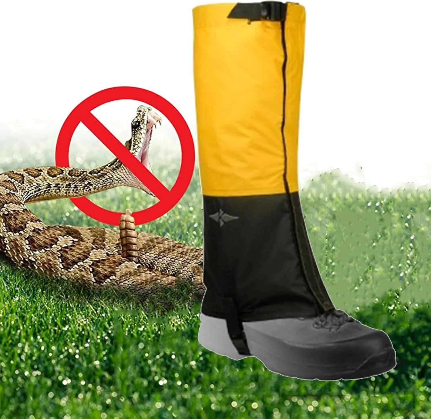 Leg Gaiters for Hiking Waterproof, Adjustable and Durable Leg Leggings Sand and Insect Proofing for Men and Women Walking Hunting Climbing Snowshoeing
