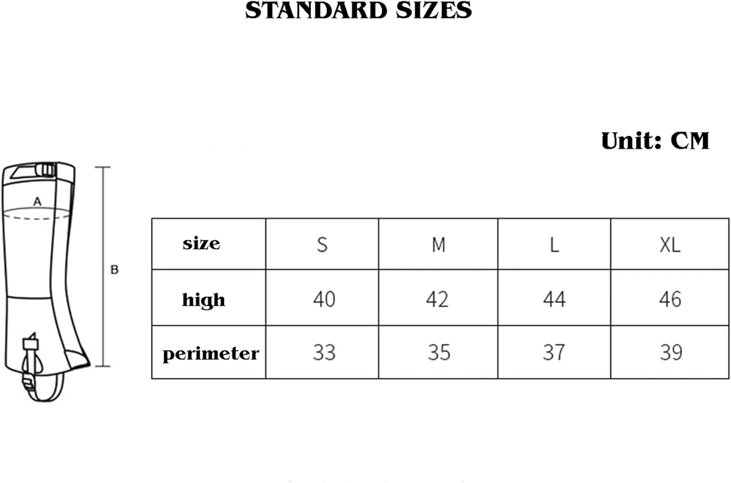 Leg Gaiters, Hiking Leggings Waterproof Warmth Adjustable Snow Boot Covers for Outdoor Walking Climbing Hunting Skiing，1 Pairs