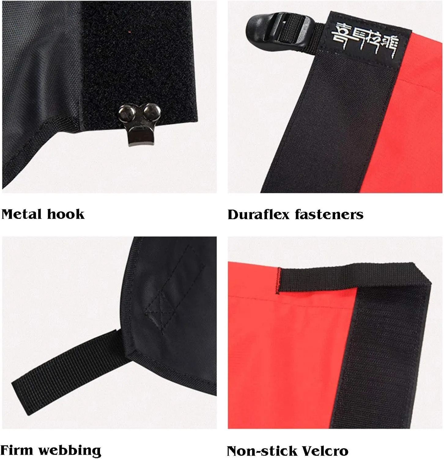 Leg Gaiters, Hiking Leggings Waterproof Warmth Adjustable Snow Boot Covers for Outdoor Walking Climbing Hunting Skiing，1 Pairs