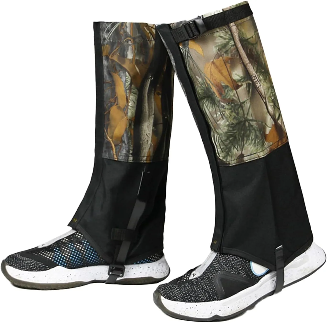 Leg Gaiters Hunting Leggings, Outdoor Hiking Gaiters with Upgraded Foot Strap, Adjustable Snow Boot Gaiters Climbing Hunting Skiing Gaiters for Walking