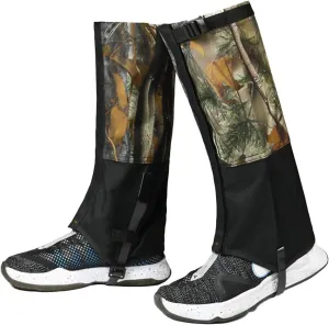 Leg Gaiters Hunting Leggings, Outdoor Hiking Gaiters with Upgraded Foot Strap, Adjustable Snow Boot Gaiters Climbing Hunting Skiing Gaiters for Walking
