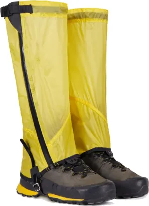 Leg Gaiters Waterproof Leggings and Adjustable Snow Boot Gaiters for Hiking, Walking, Hunting, Mountain Climbing and Snowshoeing (Color : Yellow, Size : Medium)