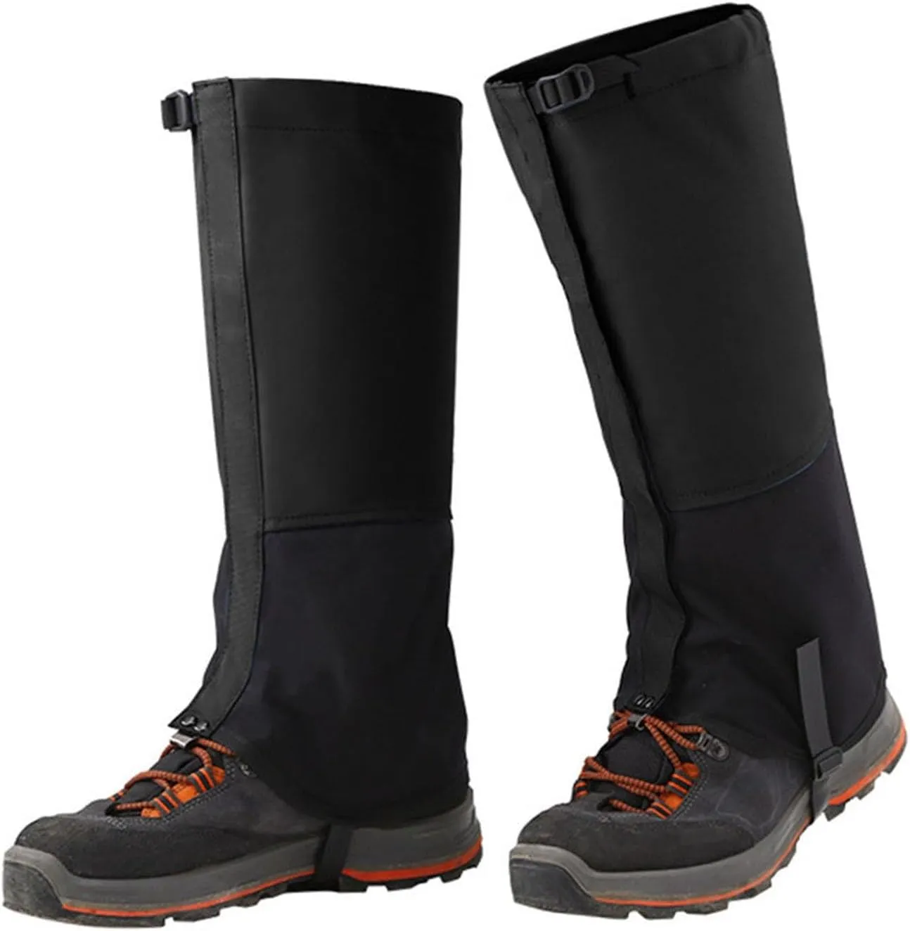 Leg Gaiters,Waterproof Hiking Leggings Thick Warm Shoe Covers Adjustable Snow Boot Covers for Outdoor Walking Climbing Hunting Skiing