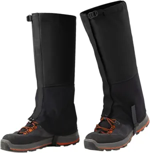Leg Gaiters,Waterproof Hiking Leggings Thick Warm Shoe Covers Adjustable Snow Boot Covers for Outdoor Walking Climbing Hunting Skiing