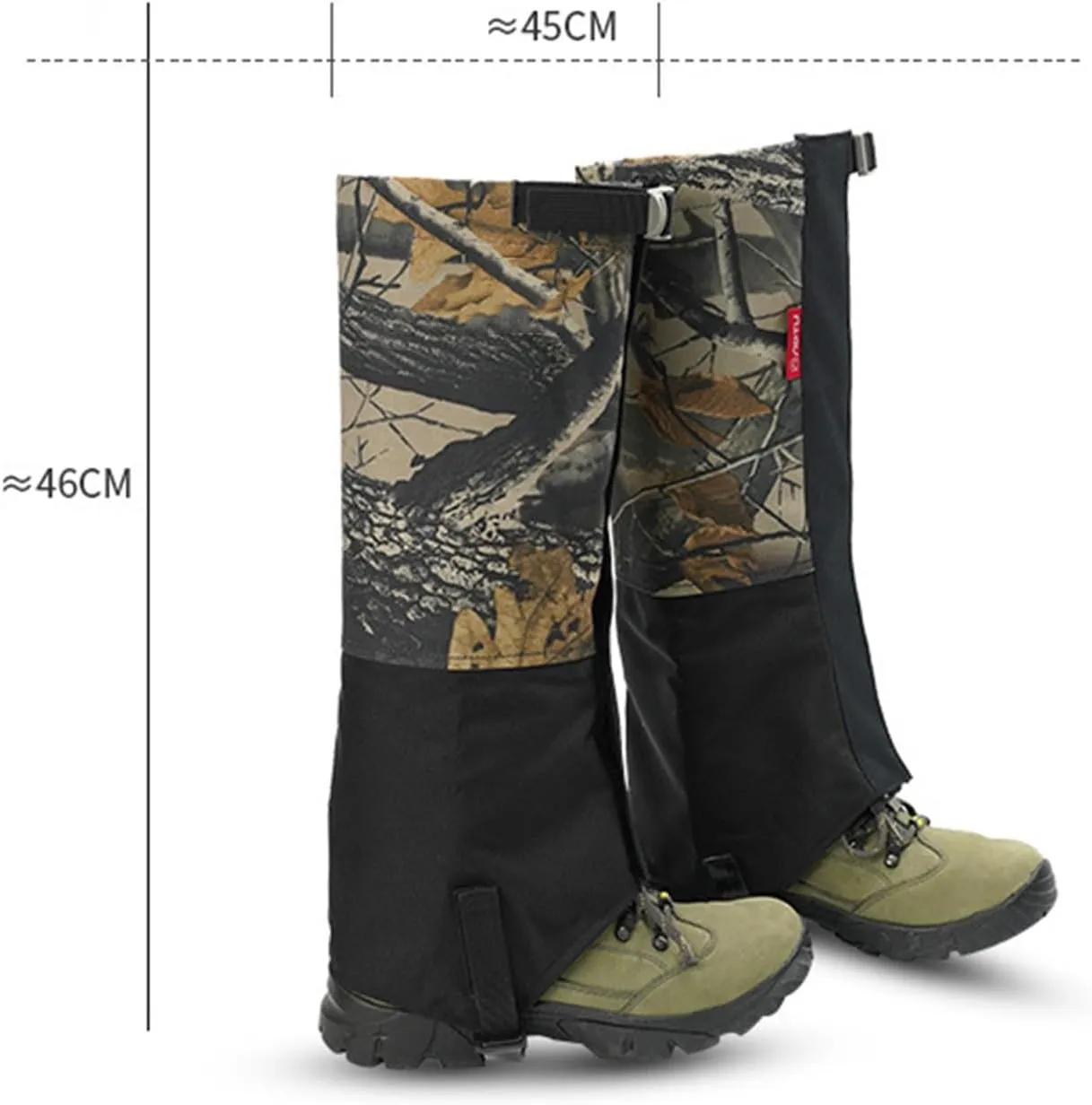 Leg Snow Gaiters Adjustable Snow Boot Covers Waterproof Leg Leggings Portable Leg Cover Protect Anti-Tear Breathable Boot Guardian，1 Pairs