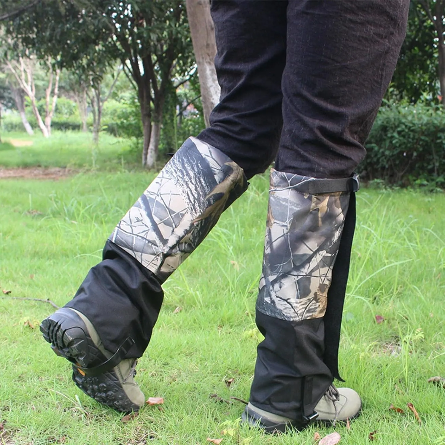 Leg Snow Gaiters Adjustable Snow Boot Covers Waterproof Leg Leggings Portable Leg Cover Protect Anti-Tear Breathable Boot Guardian，1 Pairs