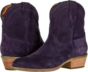 LEHOOR Women Cowboy Western Ankle Boots Pointed toe Low Stacked Heel Cowgirl Booties V Cut Retro Slouch 2 Inch Chunky Block Heel Slip On Short Dress Boots Wide Calf Casual Winter 4-11 M US