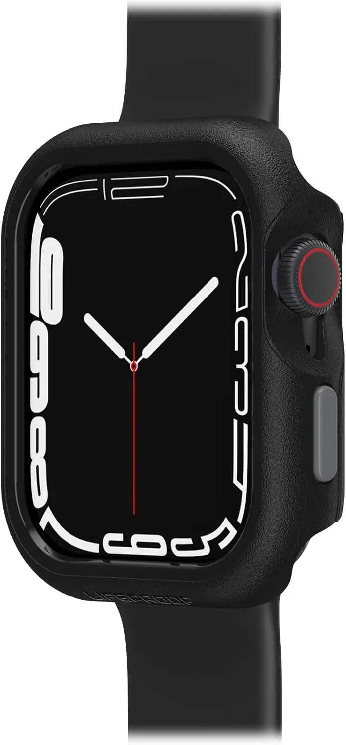 LifeProof Apple Watch Series 8/7 45mm Bumper Shockproof Anti-Fall Stylish Protective Case Cover for Apple Watch Screen and Edge Protection Durable Made Black