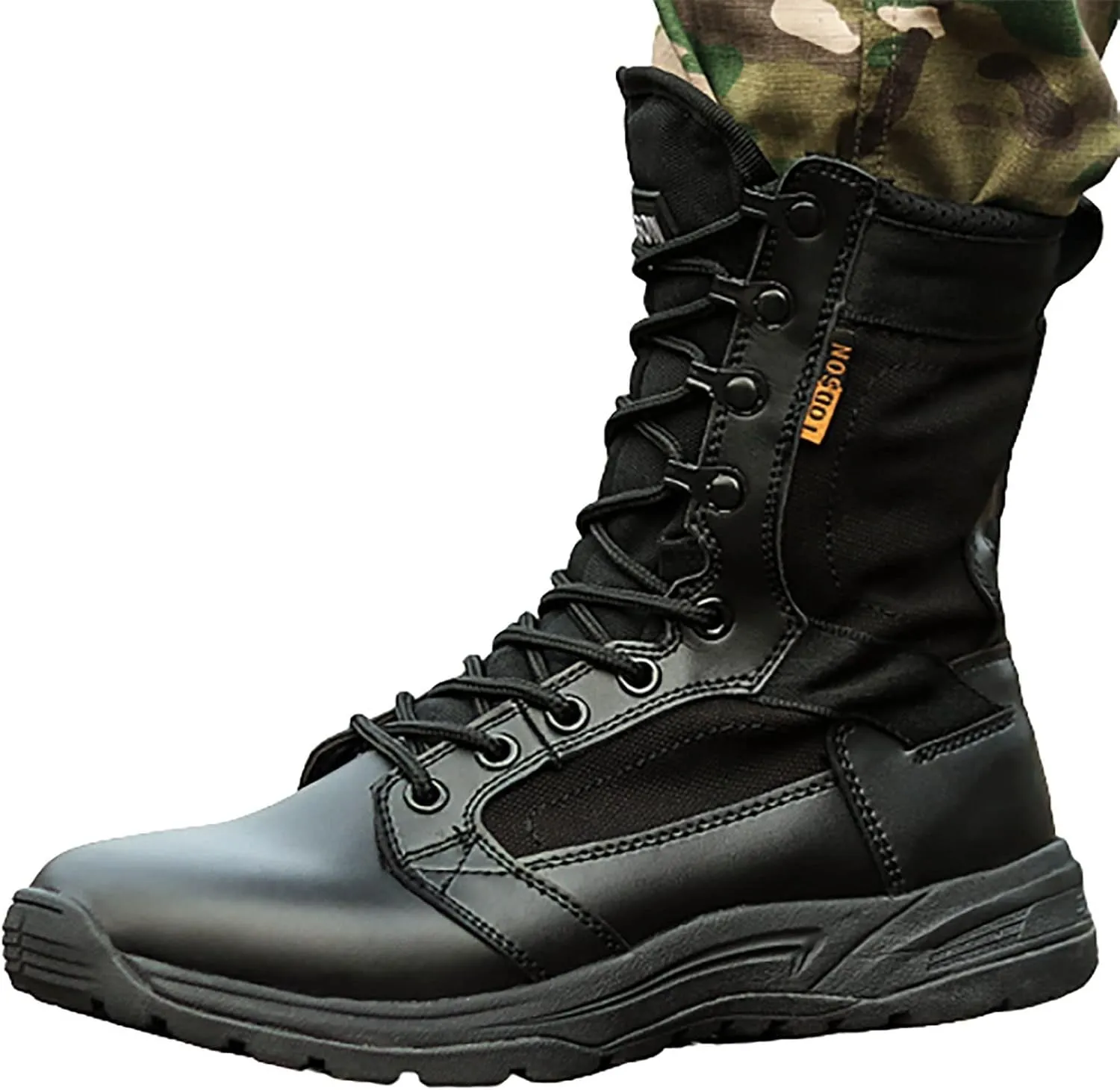 Lightweight Combat Military Boots for Men, Summer Breathable Wear-resistant Non-slip High-top Tactical Desert Boots, for Outdoor Mountaineering Hiking Shoes