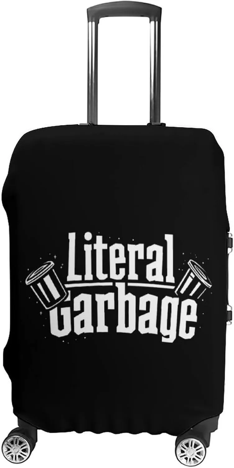 Literal Garbage Luggage Protector Suitcase Cover Anti-Scratch Washable Fit 18-32 Inch Travel Luggage